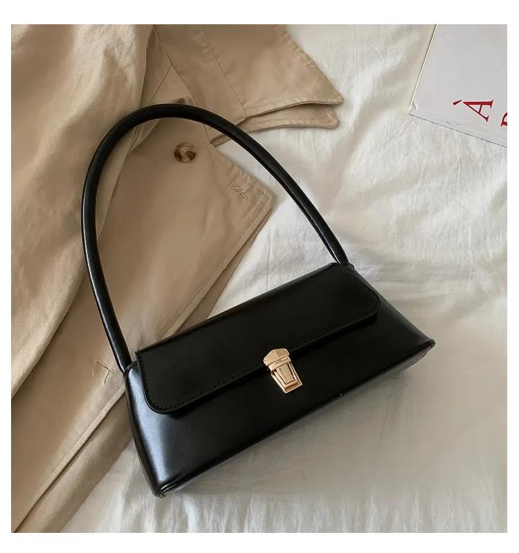 

New Women s Bag: Fashi Retro Baguette Underarm Bag, Versatile & Elegant Shoulder/Handba