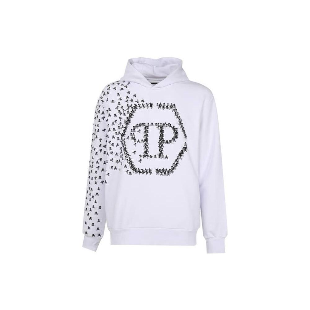 Philipp Plein Skull and Bones Cotton Hoodie SACCMJB2948PJO002N01