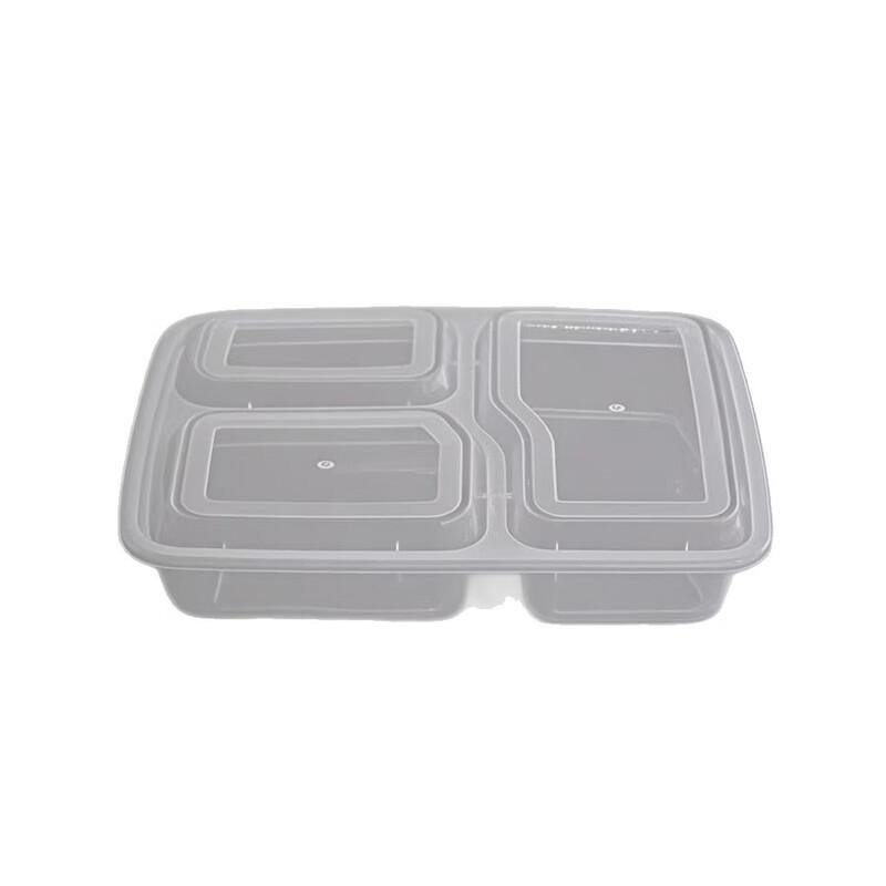 Deshangyuan Thickened 3-Compartment Disposable Takeaway Meal Boxes