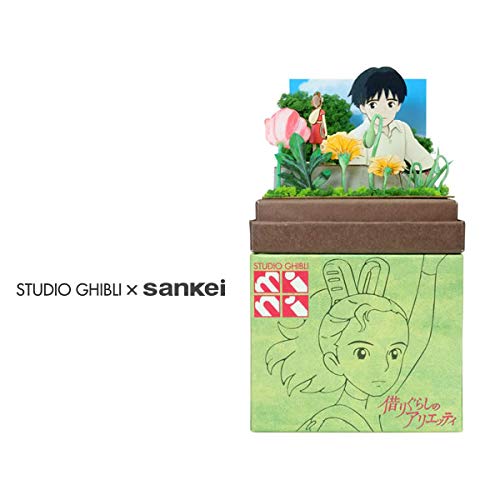 Sankei Studio Ghibli Mini The Borrower Arrietty Sho and Arrietty Paper Craft MP07-105