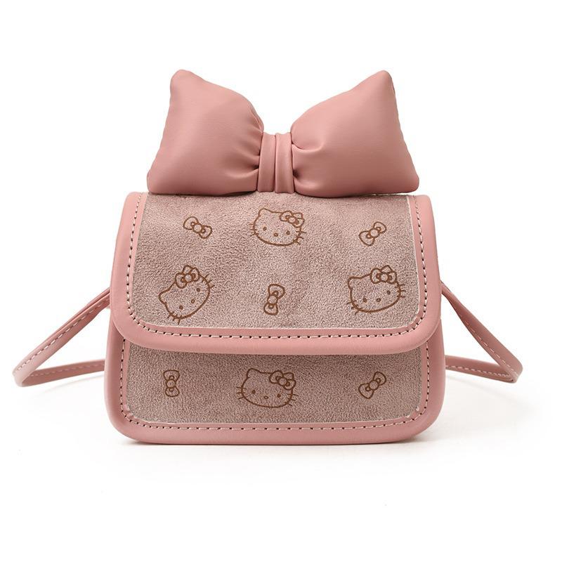 Bowknot Children's Crossbody Bag - New Coin Purse & Accessories for Girls, Princess Baby Shoulder Bag, Small Square Design