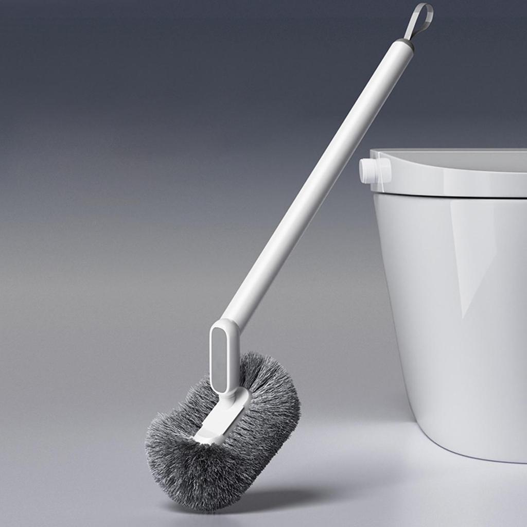 Toilet Cleaning Brush Compact Long Non-Slip Scrubber Bathroom Toilet Brush For Bathroom Indoor Shower Floor Tile Kitchen Sink