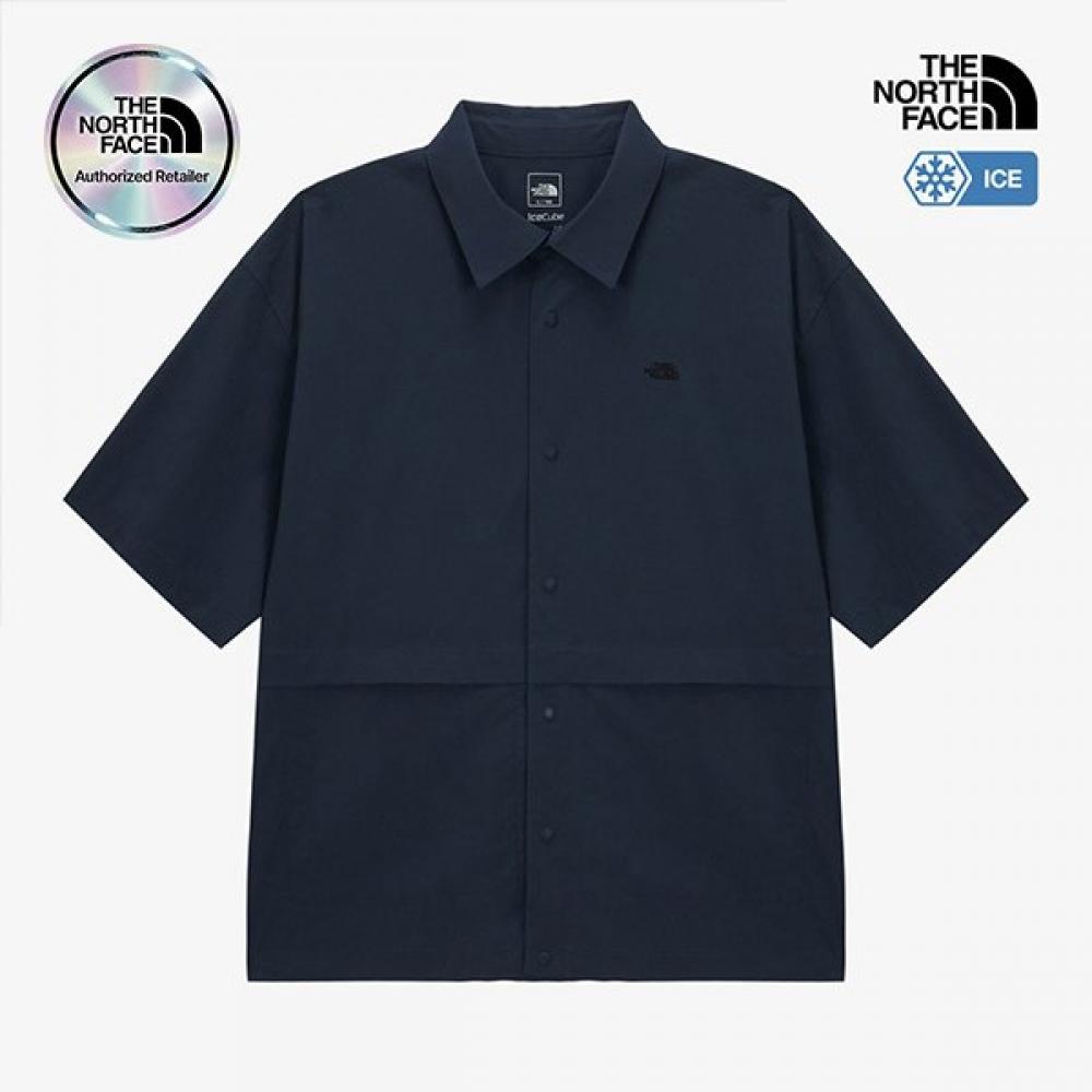 The North Face Men Ice Cube Short Sleeve Shirt Nav