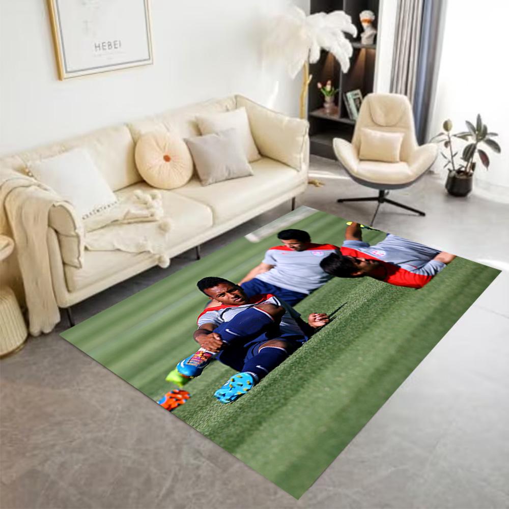 Football Players Floor Mat Design for Outdoor Living Rooms Foyer Entryway Anti-slip Rug Decorate Offices Perfect Birthday/Christmas Gift Idea