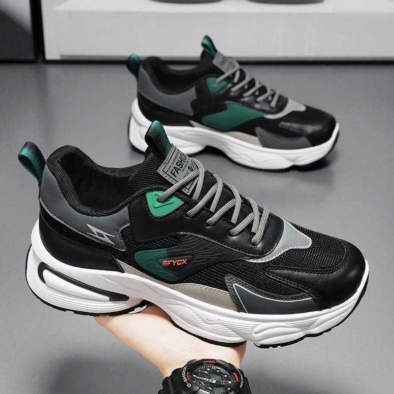 

Men s shoes spring and summer breathable mesh mesh shoes sports and leisure students platform trendy dad shoes 44