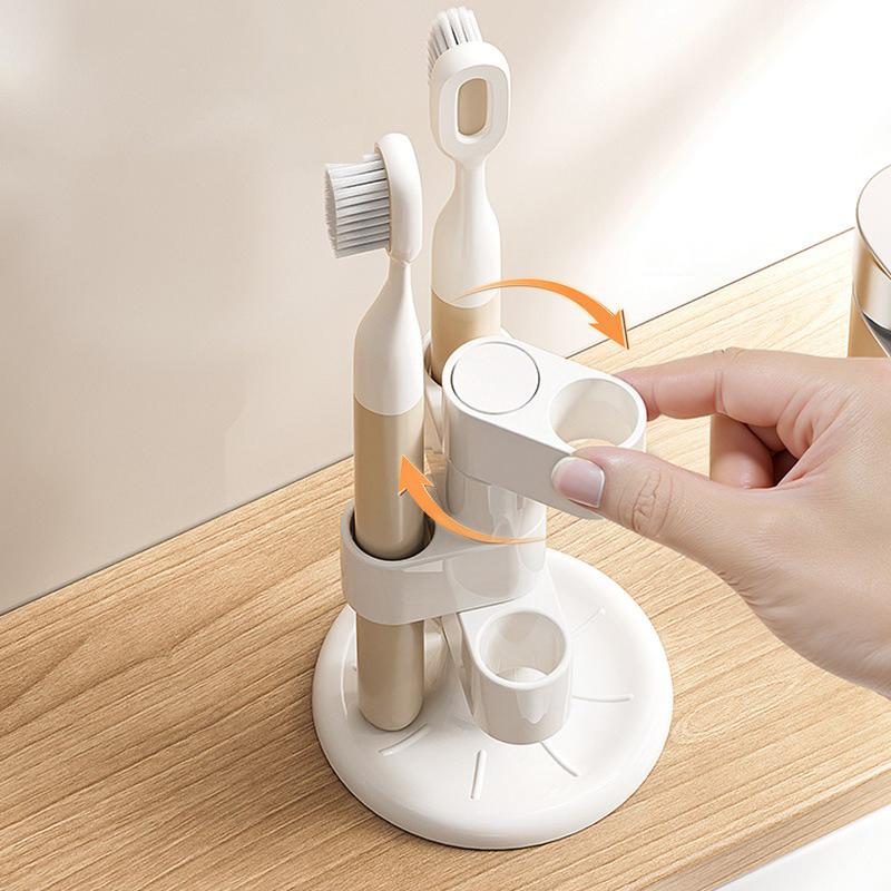 Compartment Design Makeup Brush Storage 360 Rotating Multi-Purpose Rotating Storage Rack Desktop Pen Holder Office Desk