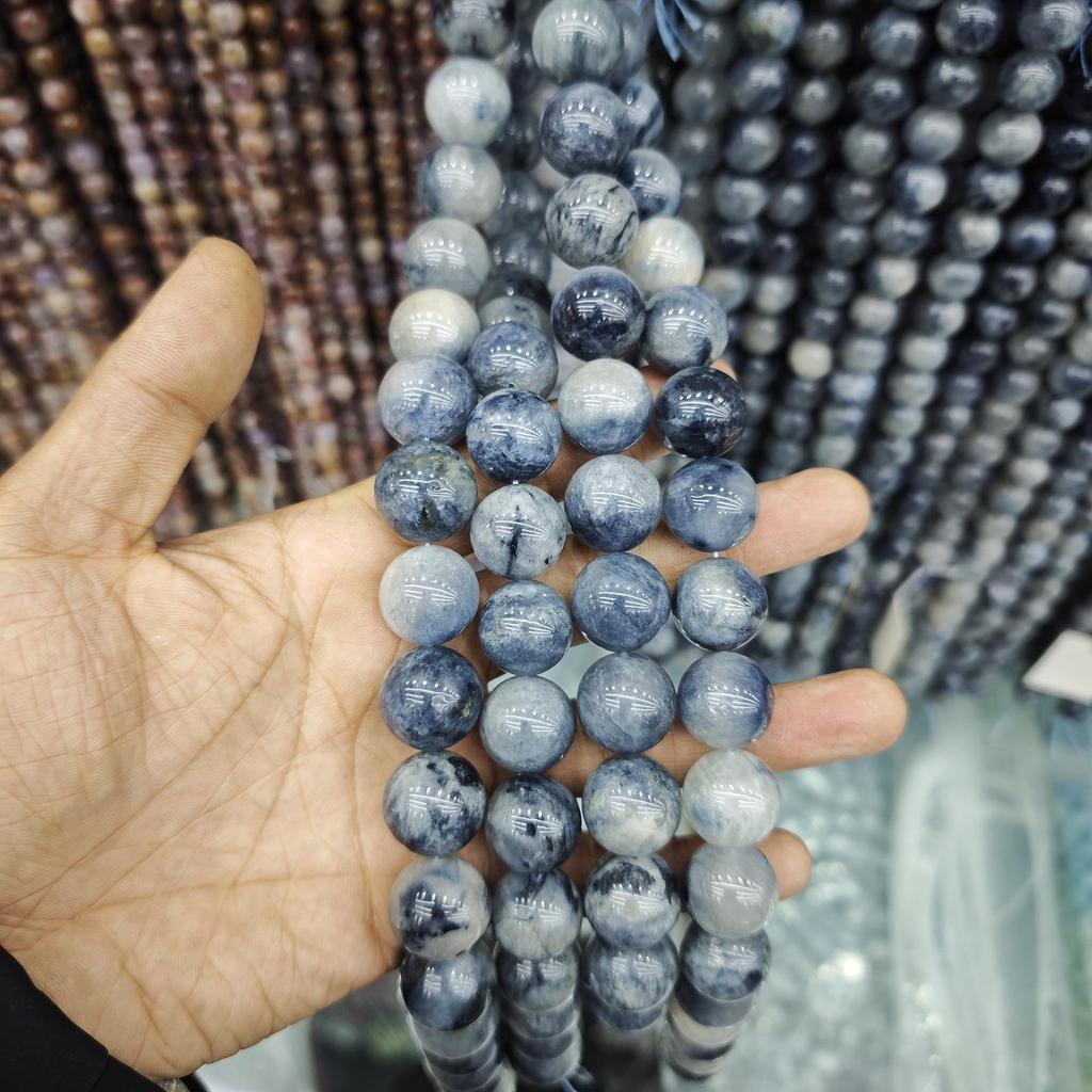 Blue Series Aquamarine & Blue Lace Agate Natural Stone Beads for DIY Jewelry