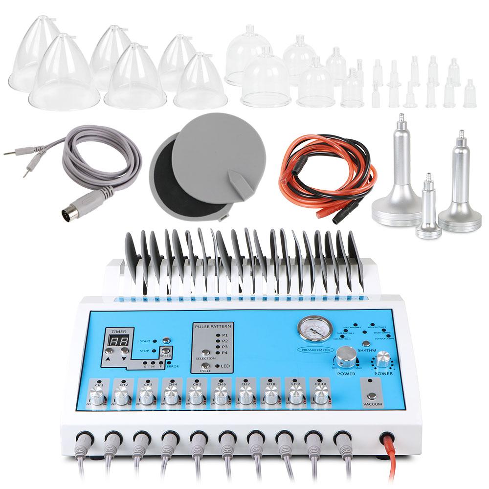 2 in 1 Microcurrent BIO Body Slimming Machine Breast Enhancement Massager For Lymphatic Detox