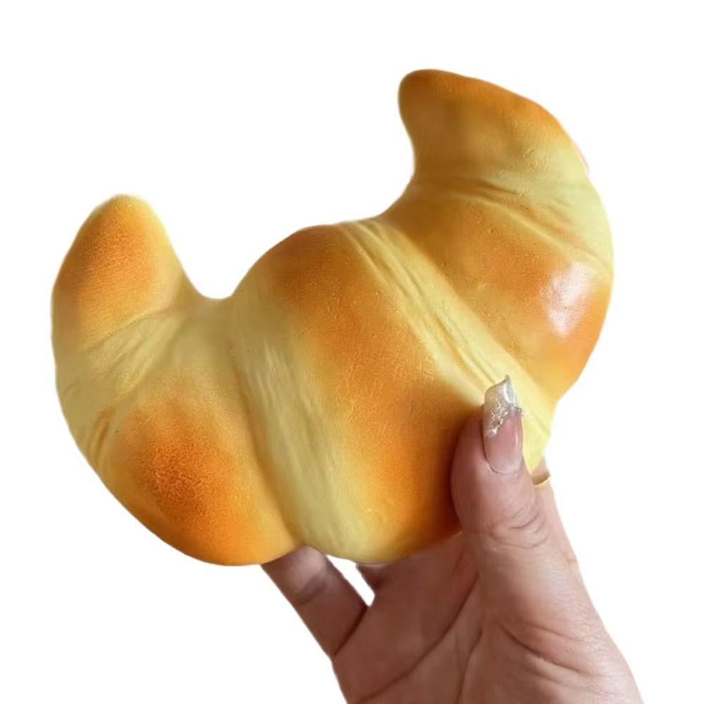 Super Soft Squishy Croissant Hand Relaxing Sensory Fidget Cake Bread Squishy Toy Children Gift