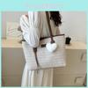 Fashionable Korean Style Woven Handbag Cotton Linen Urban Minimalist Tote