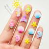 50 Pcs New Cute Mini Resin Cartoon Marine Animals Dolphins Flatback Ornament Jewelry Making Manicure Hairwear Accessories A39