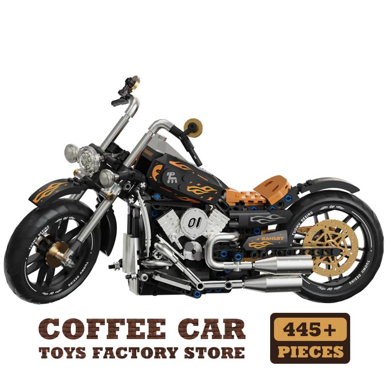 Non-Toxic High-Tech Motorcycle Building Blocks New Mecha Motorbike Moc Bricks 3D Model Kits Children Kids Educational Toys Adult Birthday Gift