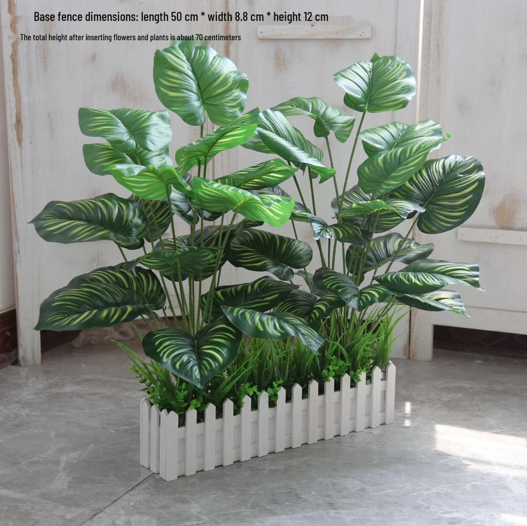 Large Floor-Standing Artificial Plants and Floral Bonsai for Corridor or Restaurant Décor