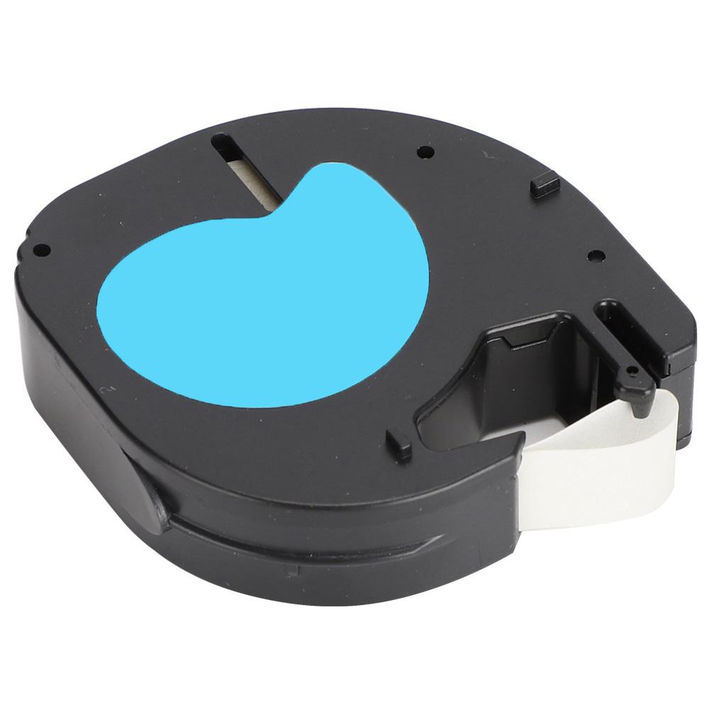 Label Tape Ribbon for  Sticker Office Supplies LT‑12mm Black On Transparent 12267)