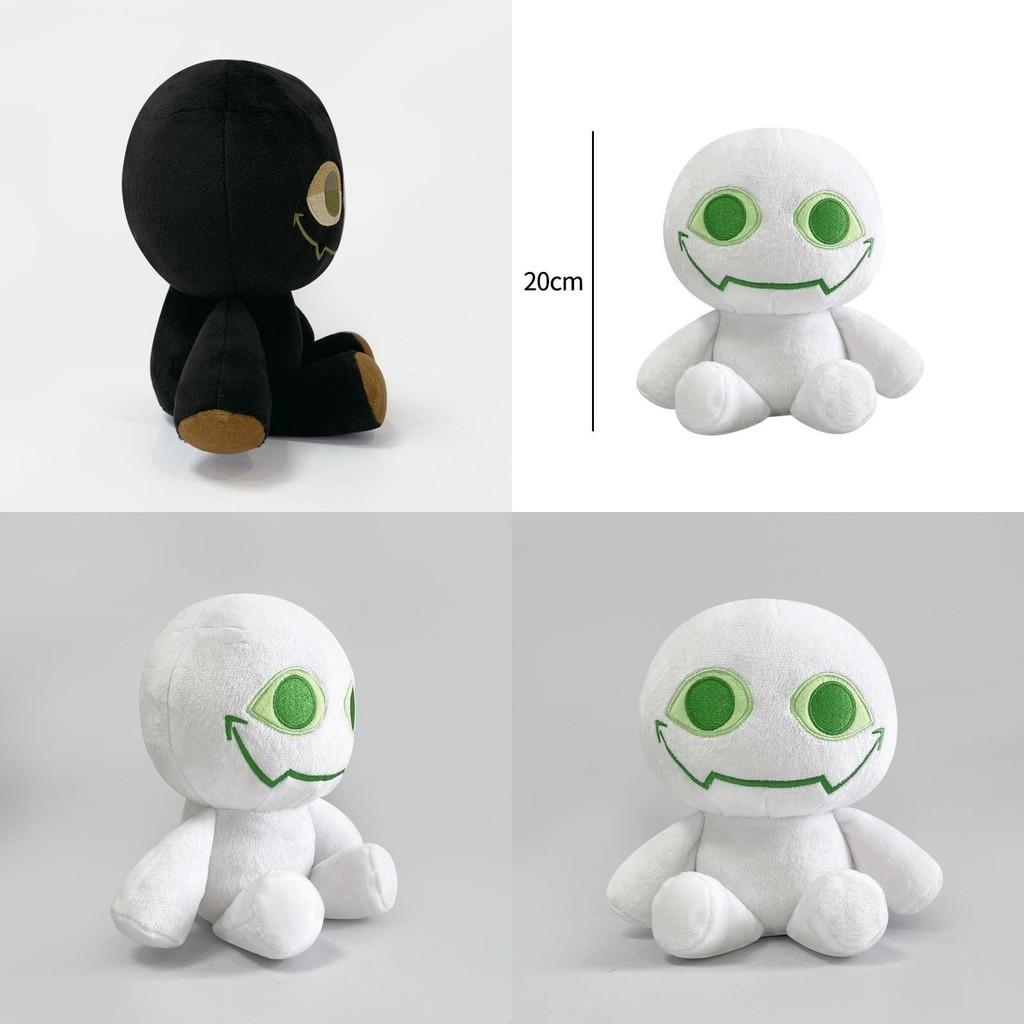 Slap Battles Bob Plüschtier, schwarz-weiße Puppe, PP-Baumwolle, Stofftier, individuelles Design