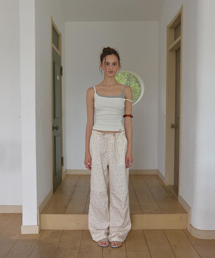 Eopaeleolakaibeu Muse Floral String Pants - Ivory