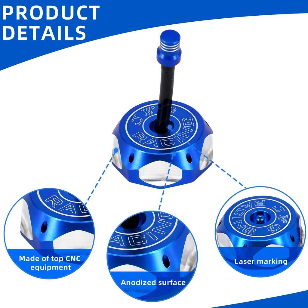 Dirt Bike Gas Cap,Motorcycle Gas Fuel Tank Cap with Breather Valve Universal CNC for SSR Apollo TAO TAO SDG YZ TTR 50cc - 150cc CRF XR RM KX KLX Dirt