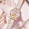New Luxury Design Women's Watch Diamond Ceramic Stainless Steel Strap Montre Femme Automatic Mechanical Relojes Para Mujer