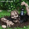 Decorazione da Giardino Infestato, Zombie Animato Strisciante, Decorazione di Halloween con Spettrale Bagliore LED per Giardino Esterno Spaventoso e Decorazione per Feste