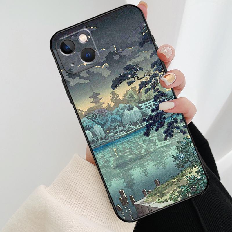 Japanese Ukiyo-e Art Phone Case For iPhone 17 Pro Max 15 14 13 11 12 16 Pro Max mini 15 16 Plus 16e 17 Air Cover