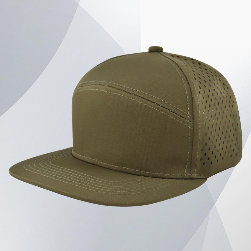 Baseball cap print embroidery hip hop flat brim laser mesh breathable sports cap