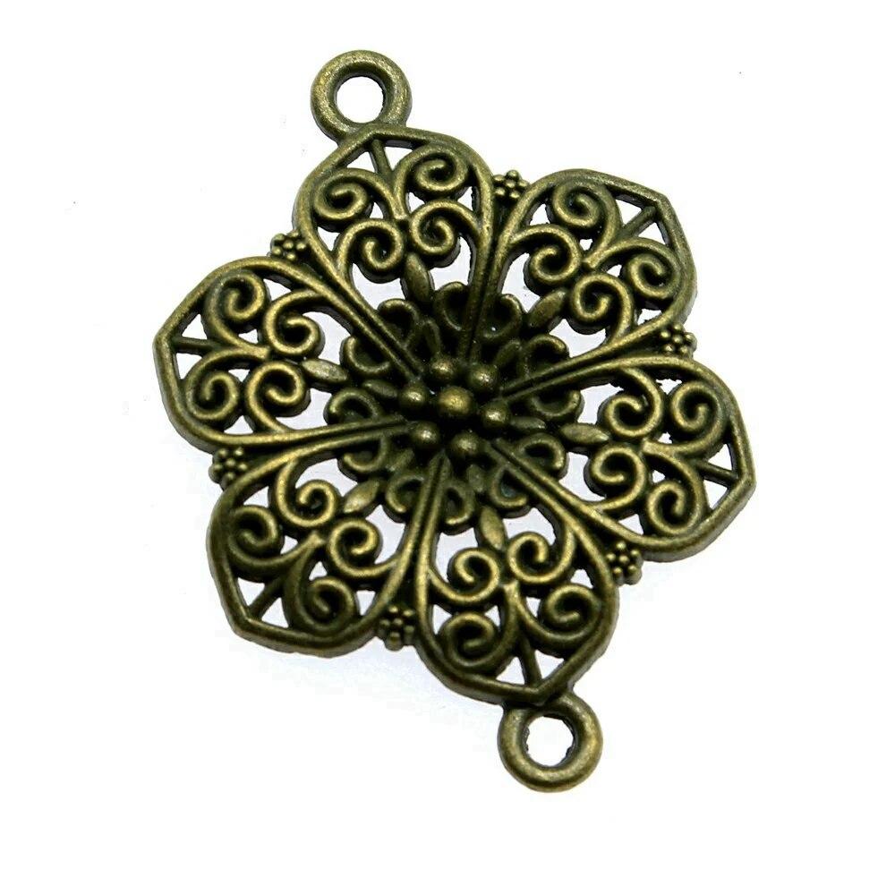 Composants de connecteur de fleur Charm de sac Cadeau pour la fabrication de bijoux