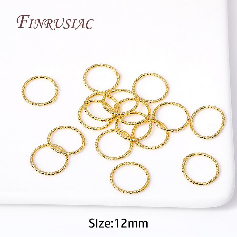 6/8/10/12MM Runde Verdrehte Geschlossene Ringverbinder Für DIY Schmuckherstellung Zubehör Zubehör für Schmuck Großhandel