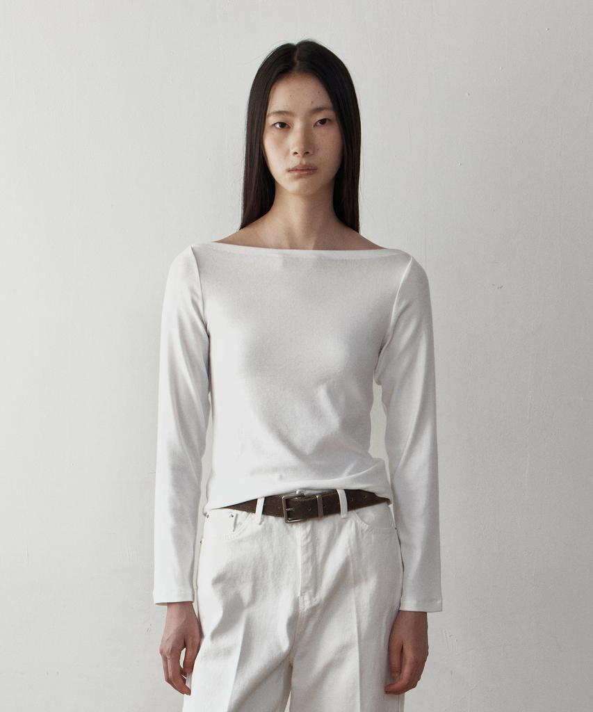 OVEOF Luna Boat Neck T-Shirts_Ivory