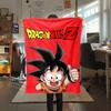 1PC Son Goku Print Flannel Blanket, High quality All Seasons, Home Decor, Warmth and Comfort, Perfect for Christmas Gifts