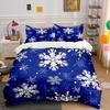 Snowflake-Themed Winter Decoration Set Kid'S And Adults' Bedroom Decor, Exquisite Three-Piece Bedding Set Gift