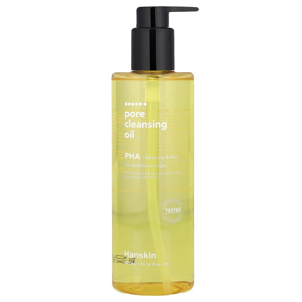 Hanskin Pore Cleansing Oil, PHA, 300ml (10.14 Fl Oz)