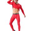 Solid Color Long Sleeve Quick-Dry Athletic Base Layer - Breathable, Elastic, Sweat-Wicking for Running, Basketball, and Football.