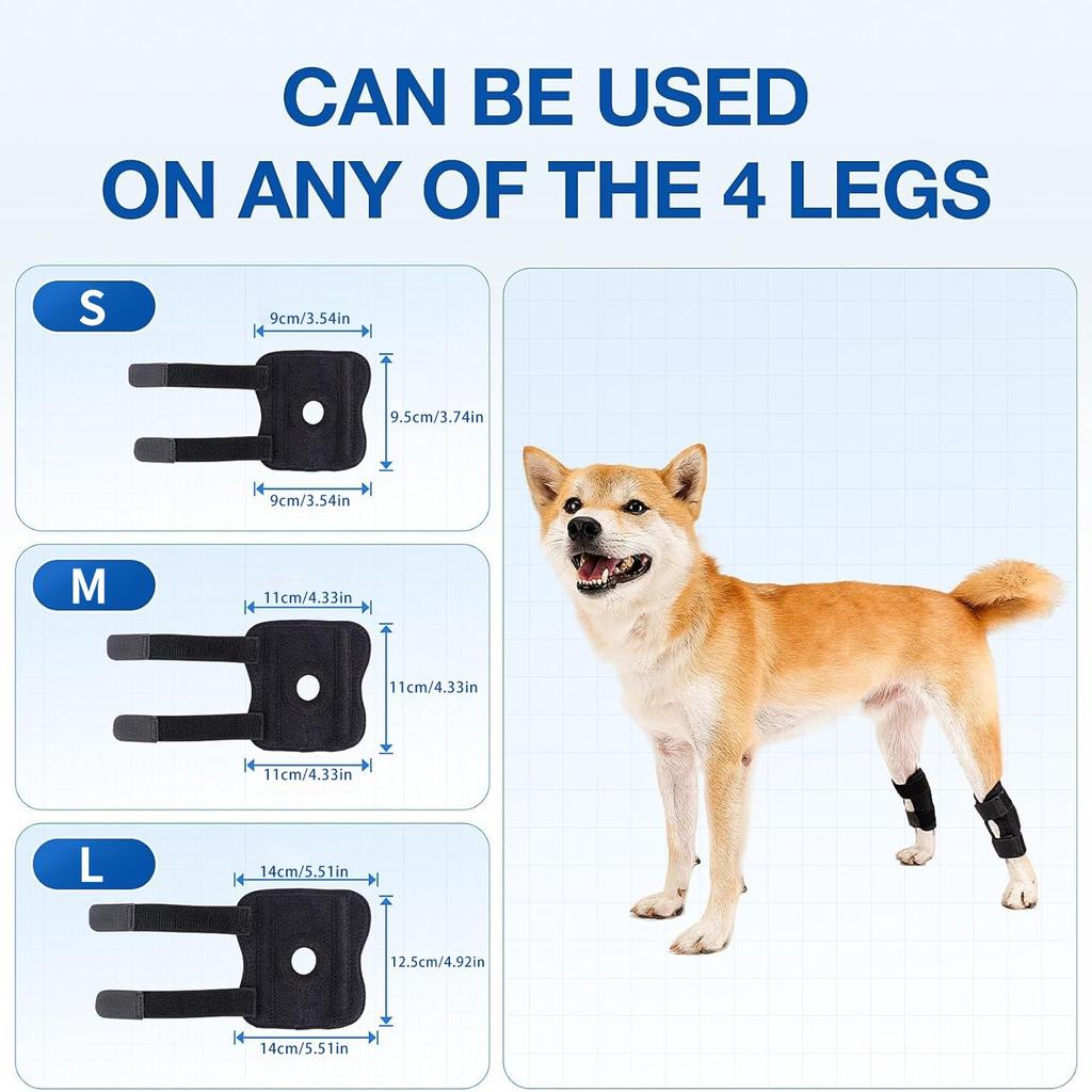 Pet Knee Pads Dog Leg Injury Aid Anti-Licking Light Joint Bandage Dog Knee Pads Injury Cover