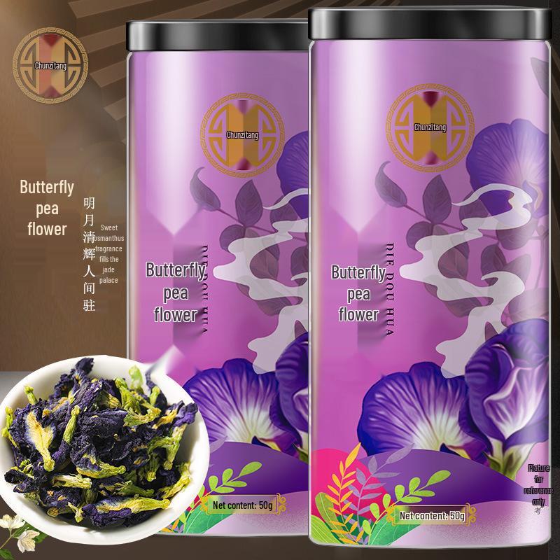 

Порошок цветков клитории 50г - Сушеный Синий Зачарованный Усилитель Цвета для Коктейлей