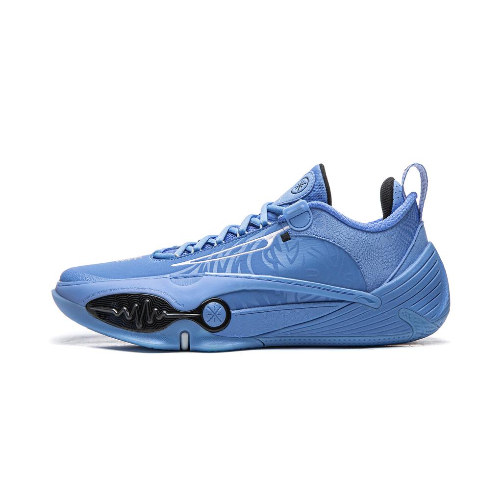Li Ning All City 14 Dämpfung Rutschfest Abriebfest Rückprall Niedrig geschnittene Basketballschuhe Herren Bay Blue ABAW001-12