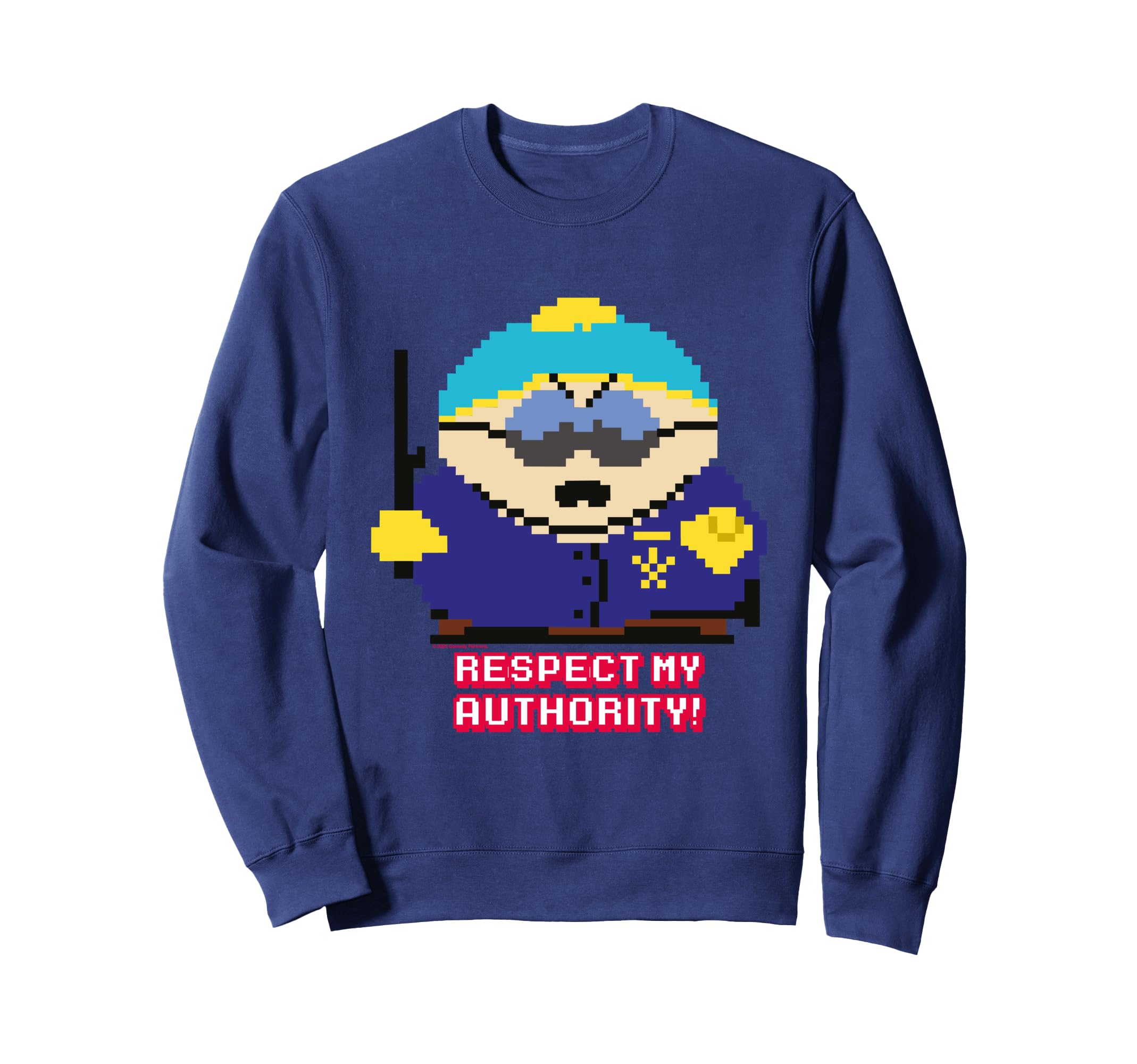 

Eric Cartman Respect My Authority! Police Pixelated Sweatshirt