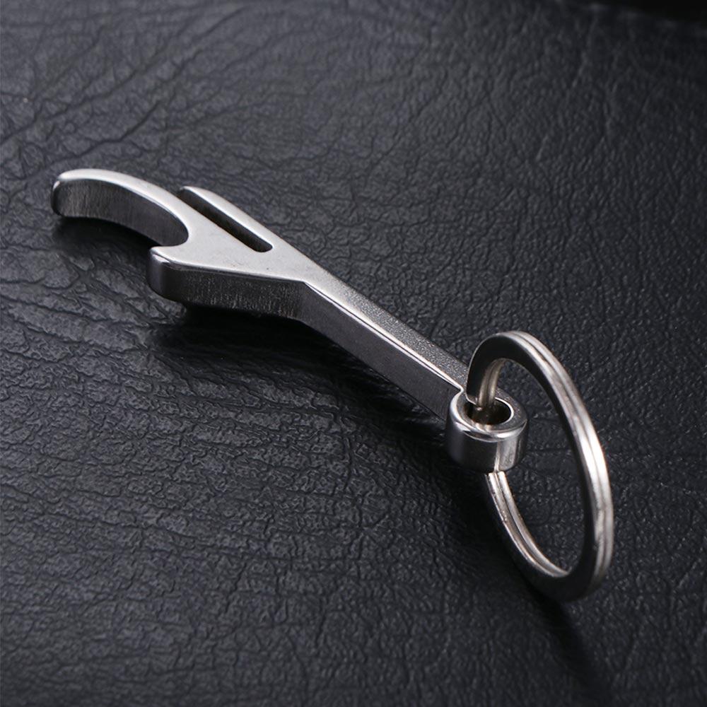 Mini Beer Opener Keyring Stainless Steel Beer Bottle Opener Keychain Portable   Men Gifts