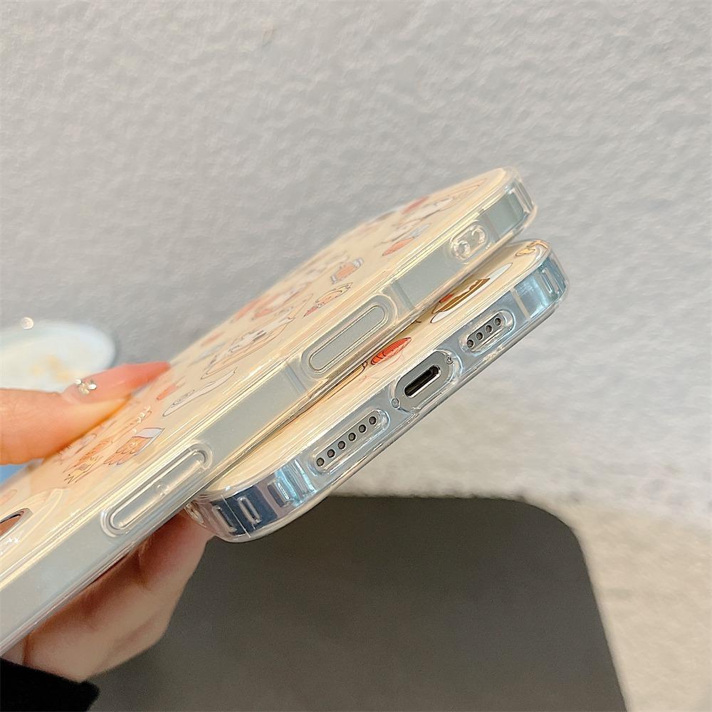 IMD Phone Case for iPhone 11 13 16 Pro Max Case iPhone 13 14 15 Pro Max 12 13 Pro Max 13 Pro 14 Pro Cartoon Cute Flower Animal Shock Wear-resistant