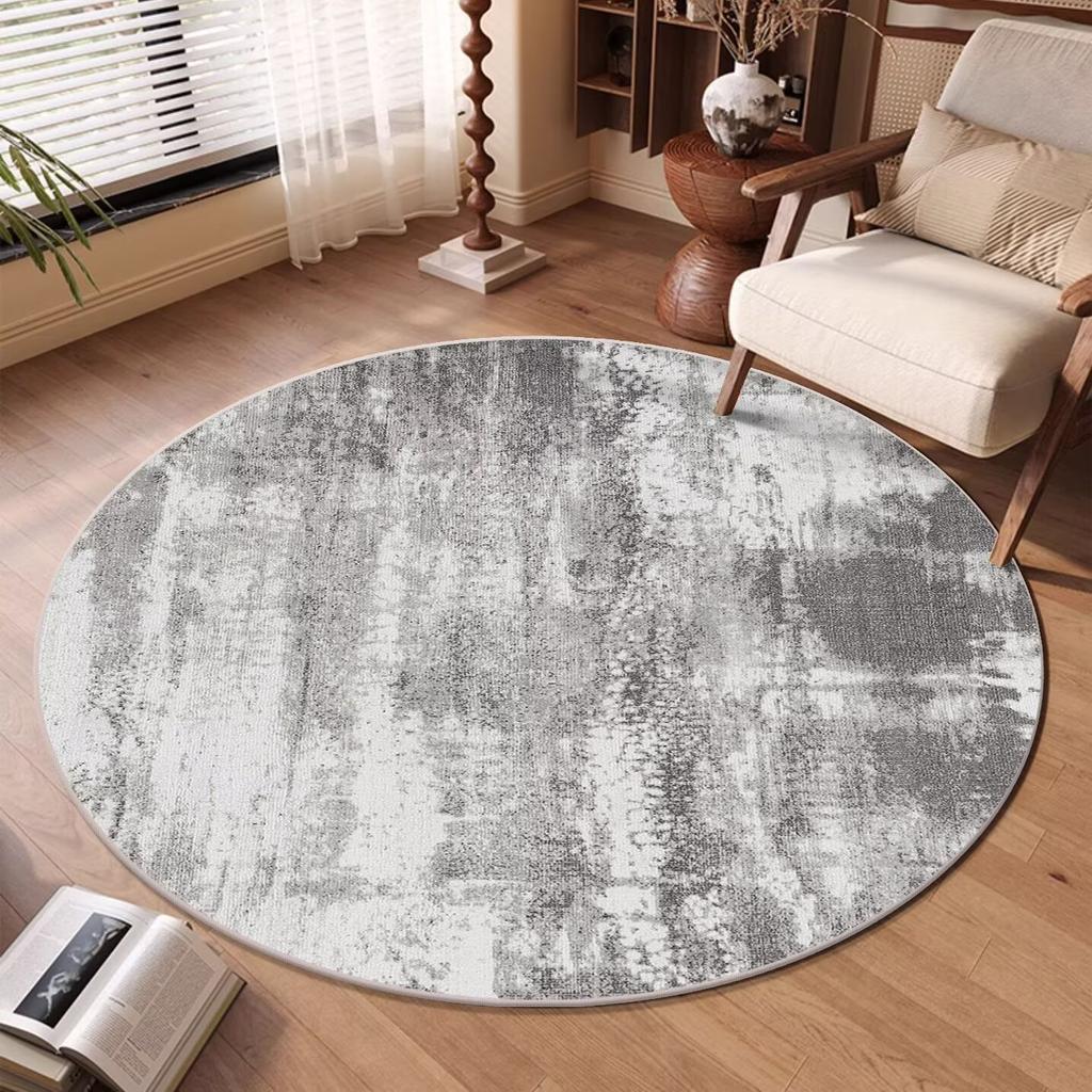 Ig Styl Abstraktní Abstraktní Kulatý Koberec do Obývacího Pokojem Omyvatelný Dekorativní Koberec do Ložnice Protiskluzová Podložka pod Židli Koberec do Předsíně Tapis