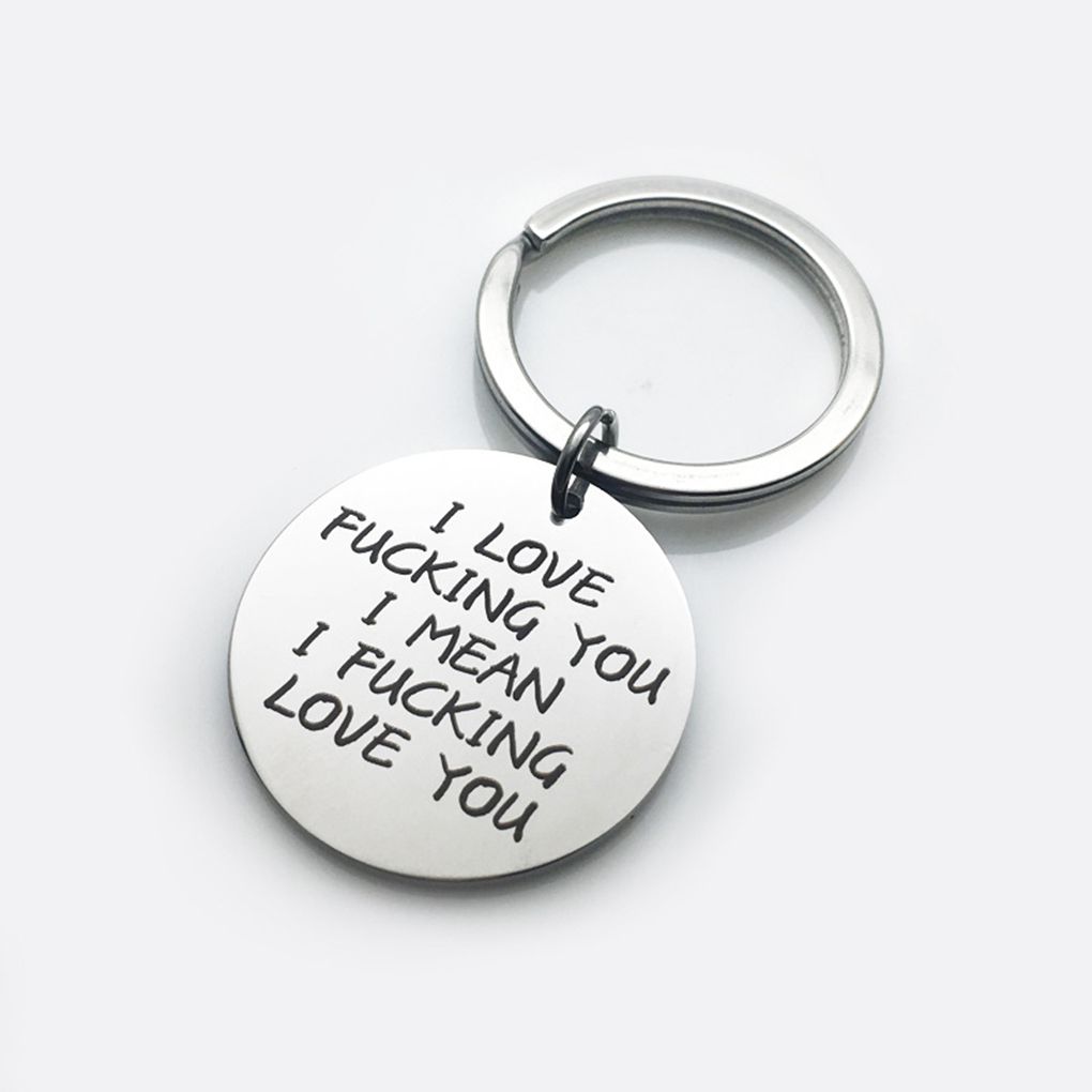 Stainless Steel Boyfriend Girlfriend Husband Wife Gift Keychain Easy To And Keys Couple Key Ring
