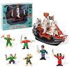 Jouet Bateau Pirate Avec Figurines Pirate Pour Enfants - Cadeau Anniversaire & De Noël Pour Garçons