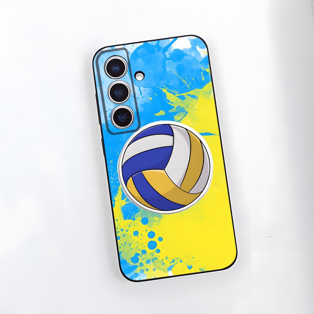 

Volleyball Painted Phone Case For Samsung A25 A13 A33 5G A54 A36 A35 A56 A52 A14 Shockproof Soft Cover Samsung A52
