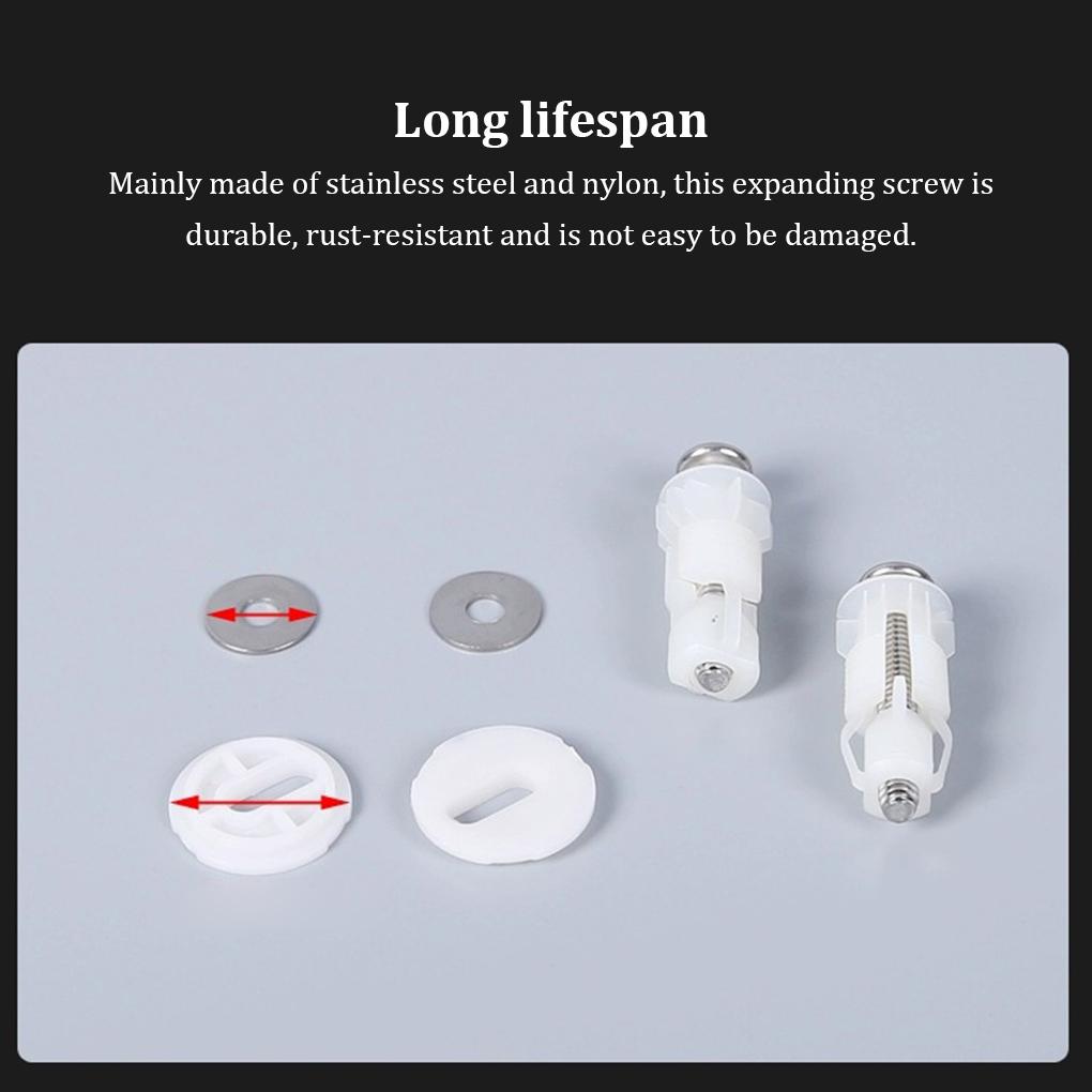 Toilet Lid Seat Stainless Steel Screw Bolts Top Mounting Expanding Screws Nut Hole Fixing Furniture Modified Hardware
