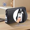 SCHWARZETIENNE Men's Genuine Leather Fingerprint Lock Business Clutch