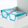 SHAUNA Fashion Square Candy Color Brillengestell Damen Federscharnier Anti Blaulicht Optische Brille Herren Leopard Retro Rahmen