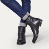 Herrenstiefel Seitenreißverschluss Lederstiefel Mode Outdoor Arbeit Knöchelstiefel Übergröße High Top Schuhe Handgefertigt Plateau Chelsea Boot