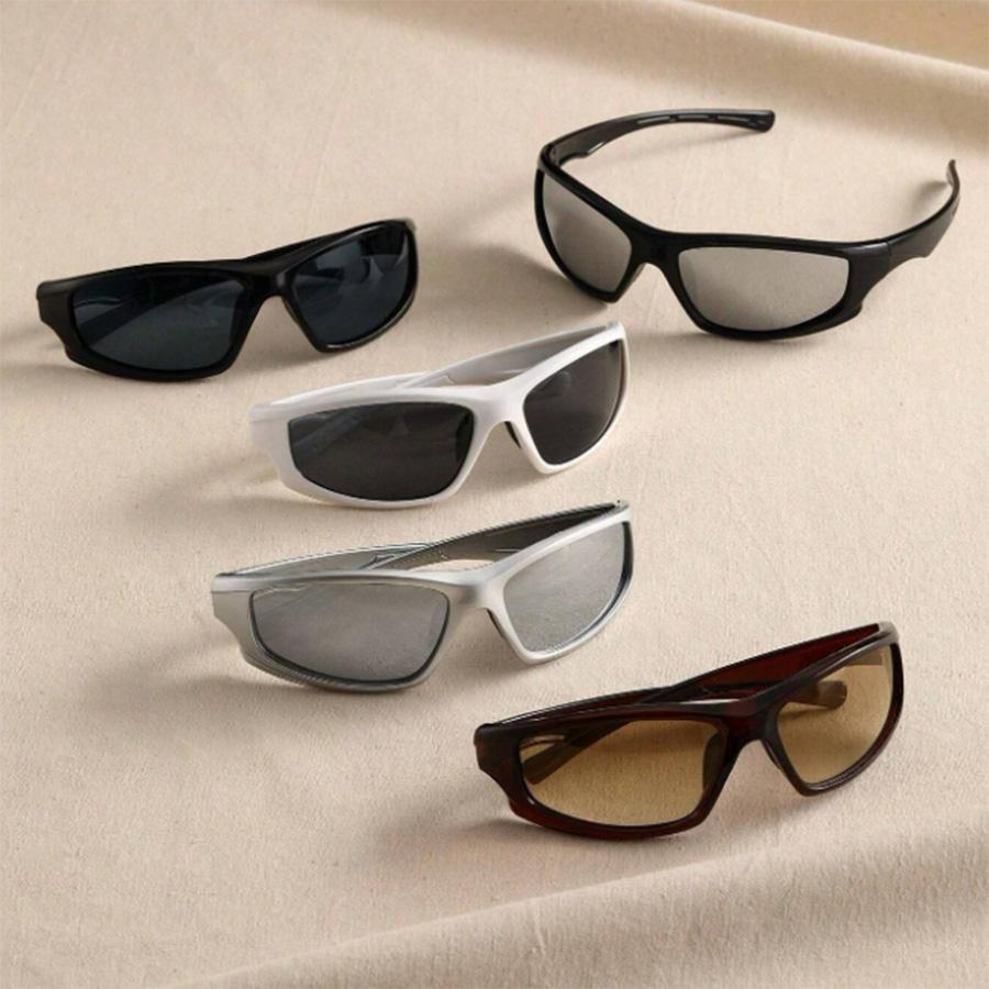 

5 шт. Женские панк уличный стиль Y2K солнцезащитные очки для рейв-вечеринки, уличной фотографии, музыкального фестиваля, украшение, пляжные аксессуары