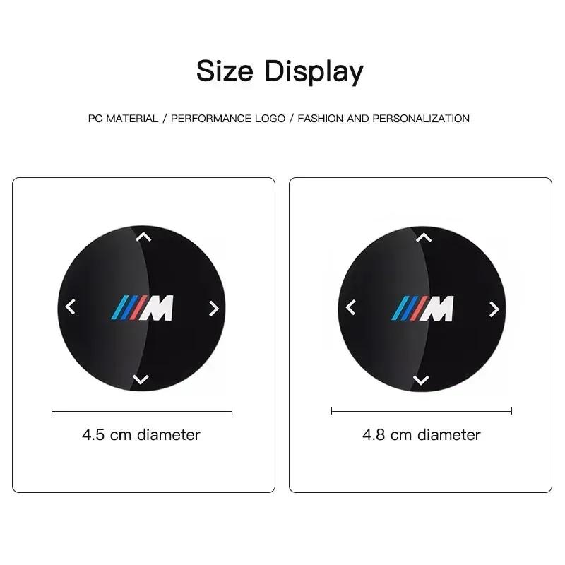 -45/48mm Car Multimedia Knob Sticker Anti Scratch Cover For BMW 1 2 3 4 5 7 Series X1 X2 X3 X5 X4 X6 X7 F25 F26 G06 G05 E46 E90