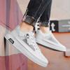 Fashion Men's Shoes Summer White Shoes 2025 Fashion Trend Mesh Breathable Outdoor Sports Leisure Flat Shoes Comfortable Lace-up Sneakers
