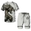 New Beer 3D Print Tracksuit Summer Men's Short Sleeve T-shirt Sets Fashion Streetwear T Shirts Shorts 2 Piece Sportswear